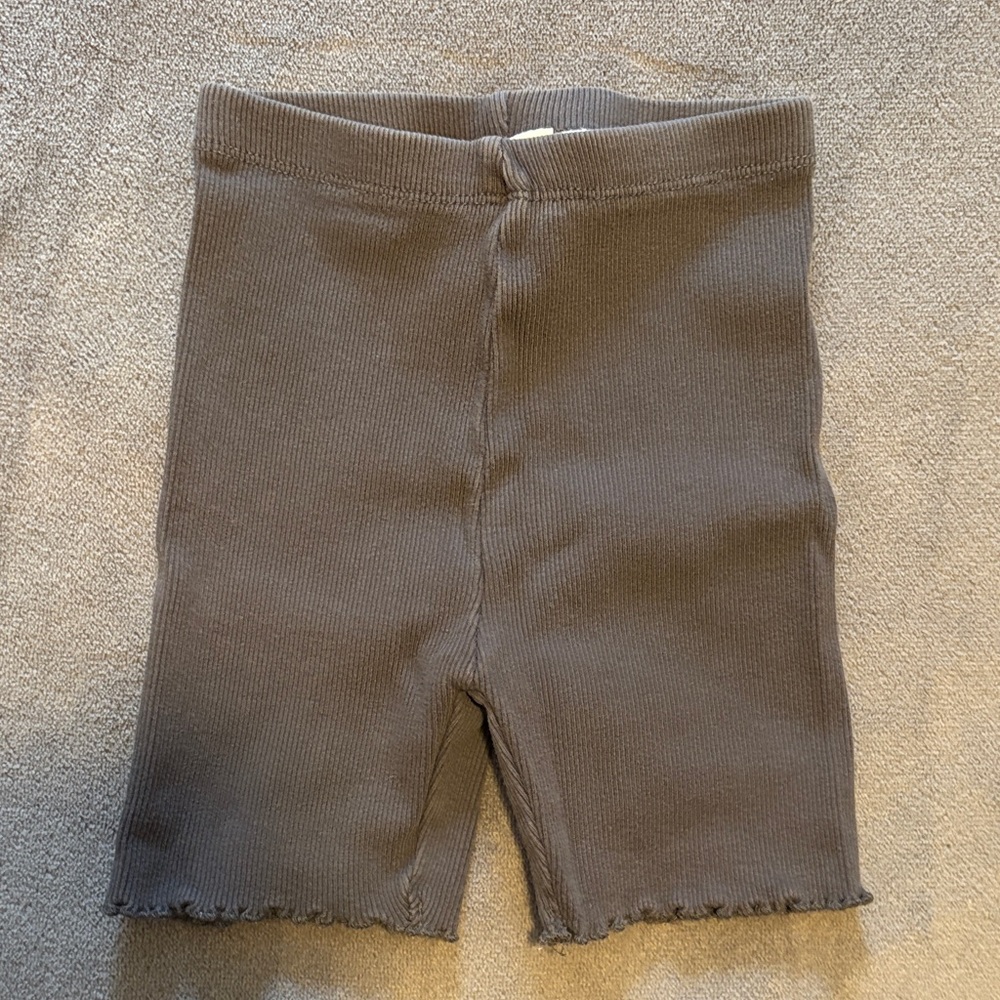 Zara Toddler Ribbed Gray Bike Shorts